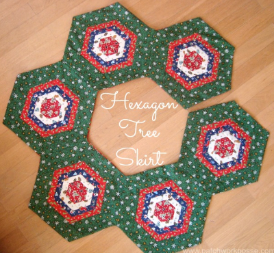 Christmas tree skirt snowflake fabric