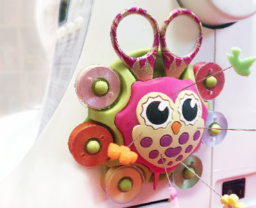 bobbin storage owl sewing caddy