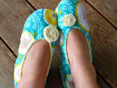 fabric slippers free pattern