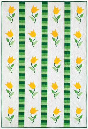 flower quilt tulip twist free pattern