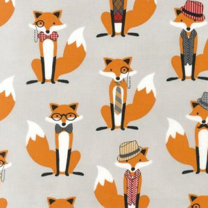 fox fabric for quilt blocks