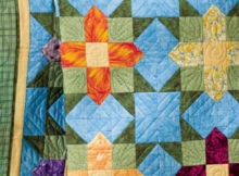 garden star wall quilt