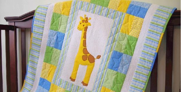 giraffe baby quilt