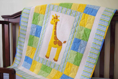 giraffe quilt boy baby quilt