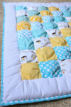 honey bear lane puff quilt baby quilt