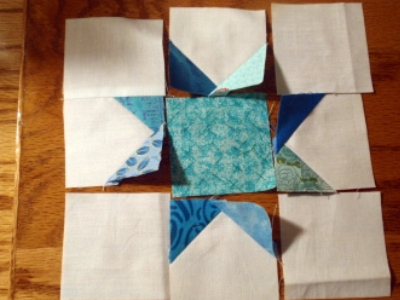 how to make the block for a star baby quilt