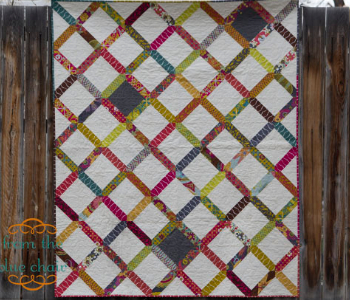 lattice quilt pattern some blocks filled