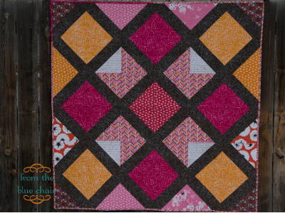 lattice quilt pattern with dark lines