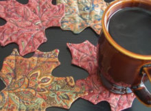 maple leaf mug rug