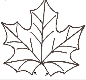 maple leaf mug rug template