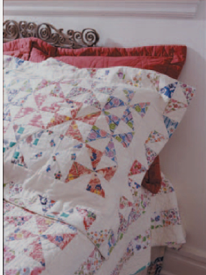 pillow shams matching pinwheels bedroom ensemble