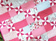 pinwheel quilt pattern Dear Stella Flirt fabric collection