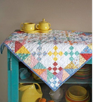 scrappy table topper saltwater taffy free pattern