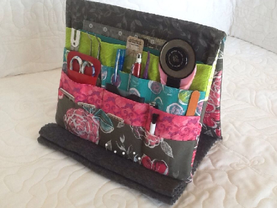 Sewing Organizer Folds Out And Becomes An Easel – Quilting Cubby