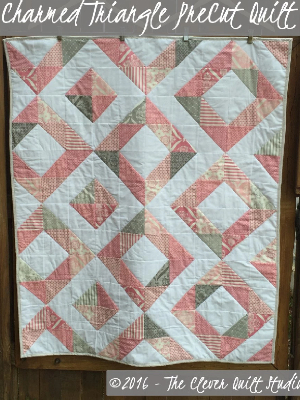 triangles baby quilt completed