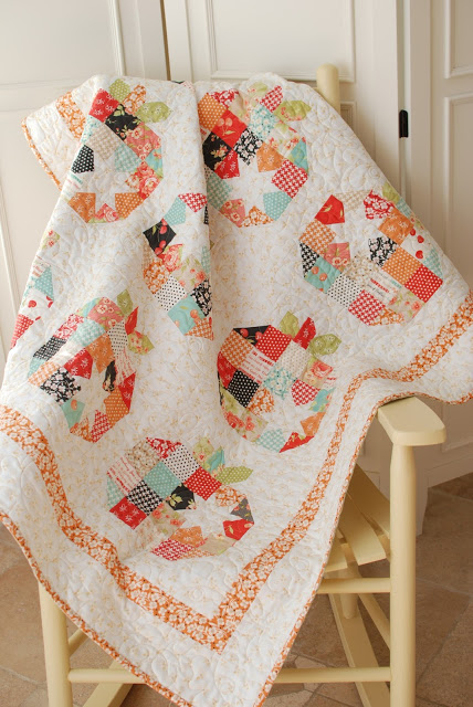 Pumpkin Seeds quilt The Pattern Basket