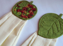 apple-fabric-pot-holder-tea-towel-set