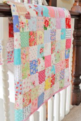 four patch quilt country fabric