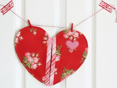 heart pot holder to make