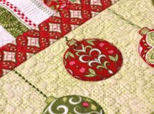 holiday-table-runner-holiday-fabric-fussy-cut-baubles