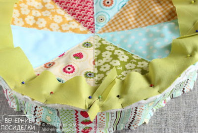 how to attach the edging to a decorative pillow