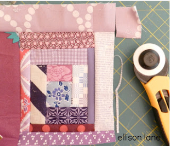 how to make an imrpov log cabin quilt