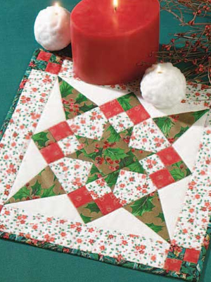 quillted-christmas-candle-mat-four-patch