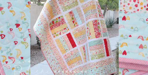 Jelly Roll Baby Quilt