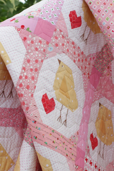 Baby Chick girl baby quilt