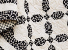 Black and cream quilt Sweetwaters Mama Said Sew