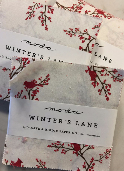 Cardinal fabric Winters Lane Moda