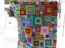 Glorious Patchwork Jewel Square quilt Crazy Squares runner Kaffe Fasset