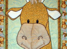 Jungle Babies Giraffe baby quilt