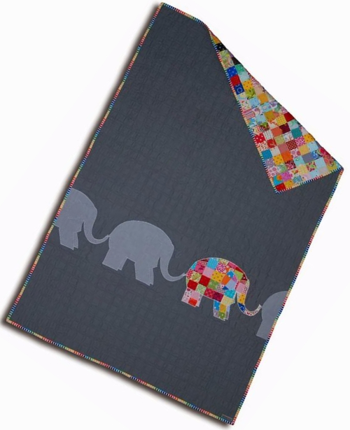 elephant baby quilt throw quilt
