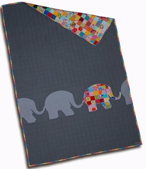 elephant baby quilt
