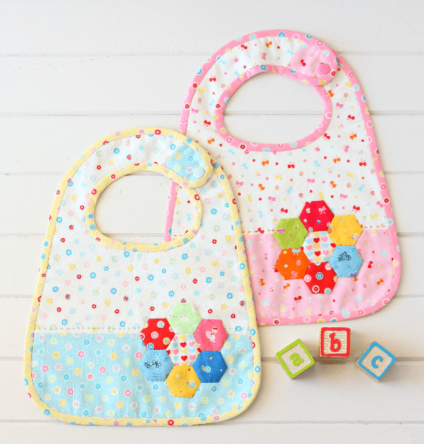 hexagon baby bibs