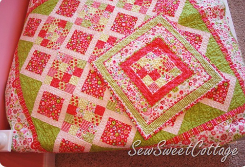 Baby quilt with matching doll quilt Maggie Lu