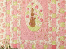 Bunny Patch wall quilt for spring