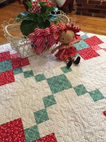 Kitchen table quilt Penny Rose fabrics