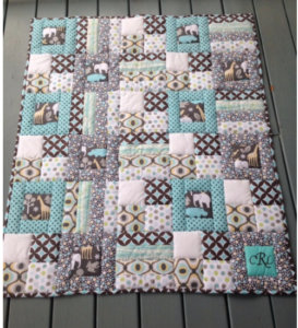 Stitch In The Ditch Puffy Baby Quilt With Just Three Blocks – Quilting ...