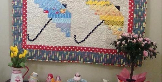 Umbrella quilt spring showers