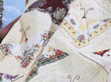 Vintage Hankie Butterfly quilt