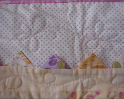 charm square quilt flower quilting