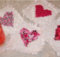 heart coasters rag quilt blocks