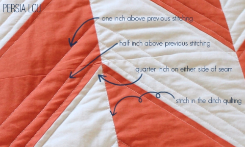 how to quilt a herringbone quilt