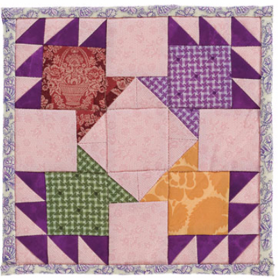 potholder flower basket block