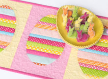 scrappy easter egg table runner