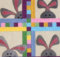 Peek a boo bunny wall quilt