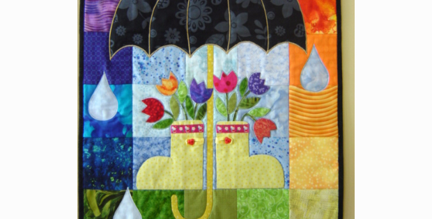 Umbrella quilt Kim Schaefer Calender Quilts