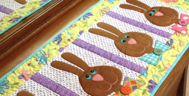 easter bunny table runner